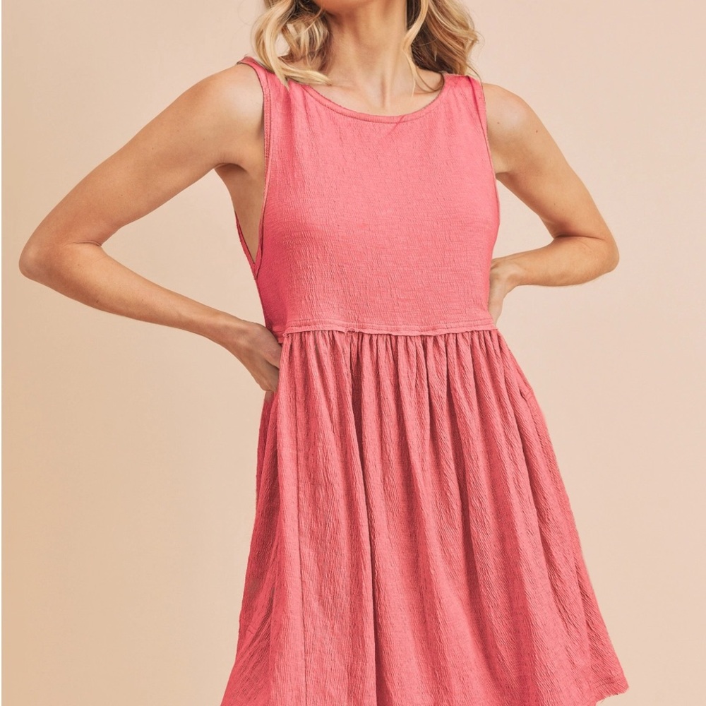 Sleeveless Pink Dress